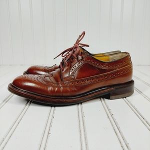 Elcanto Brown Leather Lace Up Round Toe Lace Up Dress Shoes F595